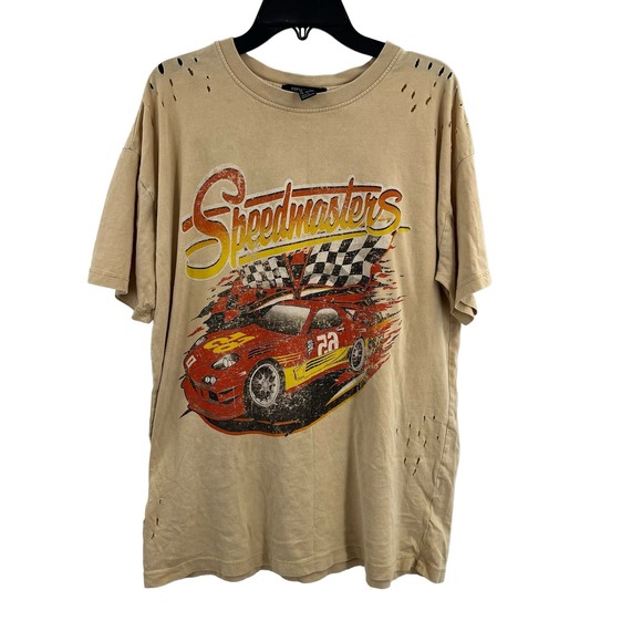 Distressed Speedmasters‎ Car Racing Tee Size Small Oversized - Picture 1 of 6